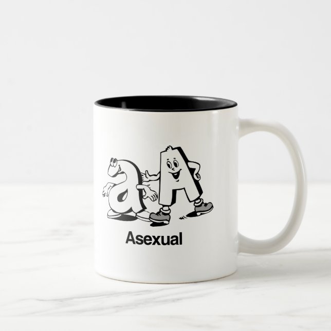 Caneca De Café Em Dois Tons Assexuado (Direita)