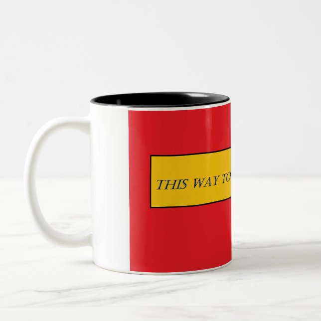 Caneca De Café Em Dois Tons Assim, Para O Rosquinha Mug (Esquerda)