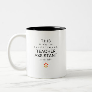 Caneca De Café Em Dois Tons Assistente de Professores