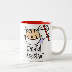 Caneca De Café Em Dois Tons Assistente dental