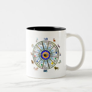 Caneca De Café Em Dois Tons Astrologia - sinais do ZODÍACO