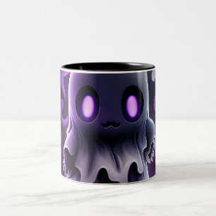 Caneca De Café Em Dois Tons Astronauta Sentado no Planeta Anelado da Galáxia C