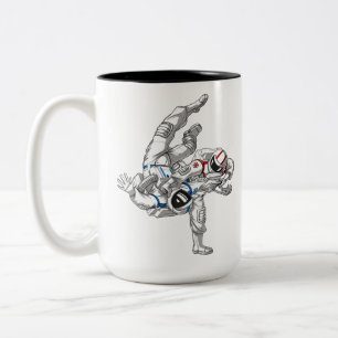 Caneca De Café Em Dois Tons Astronautas Jiu-Jitsu