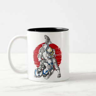 Caneca De Café Em Dois Tons Astronautas Jiu-Jitsu