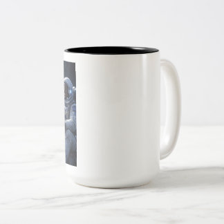 Caneca De Café Em Dois Tons Astronauts Having Some Coffee