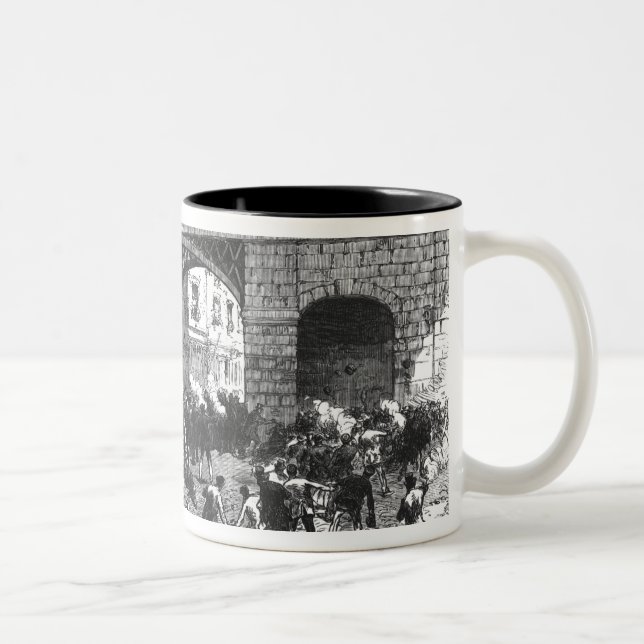 Caneca De Café Em Dois Tons Ataque na prisão Van em Manchester (Direita)