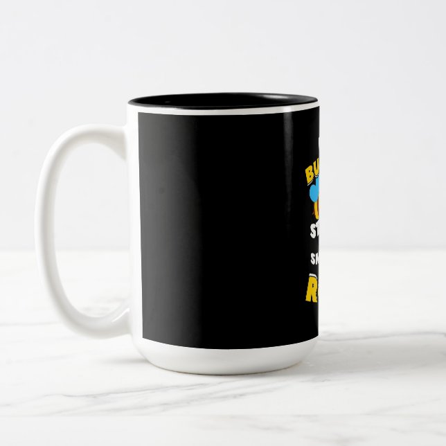 Caneca De Café Em Dois Tons Até Abelhas Ocupadas (Esquerda)