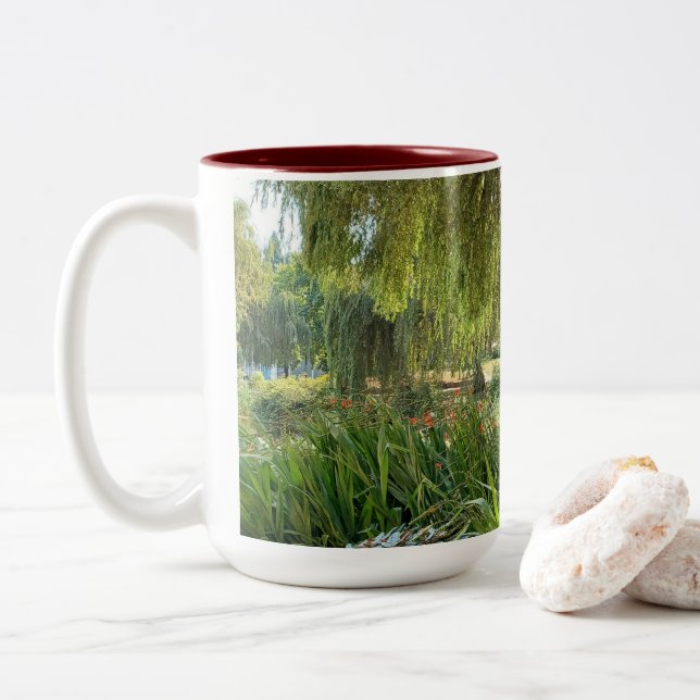 Caneca De Café Em Dois Tons Até mais tarde (Com Donut)