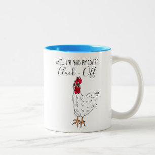 Caneca De Café Em Dois Tons Até que eu tenha tomado meu café, Vá embora  Galin