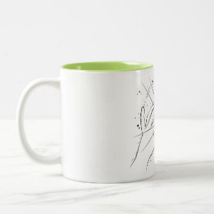 Caneca De Café Em Dois Tons Ateopaganismo sutil Mug com design de galáxia