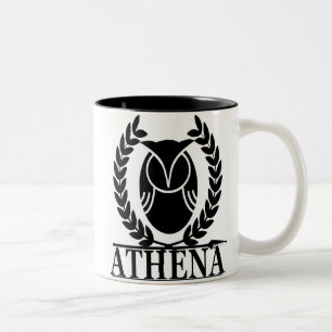 Caneca De Café Em Dois Tons Athena - deusa da sabedoria