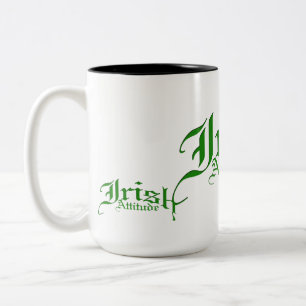 Caneca De Café Em Dois Tons Atitude irlandesa