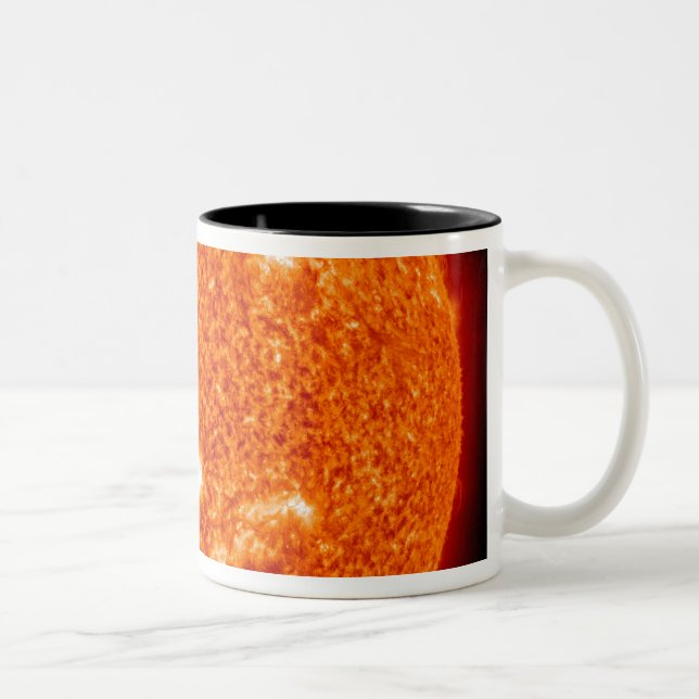 Caneca De Café Em Dois Tons Atividade solar no Sol 2 (Direita)