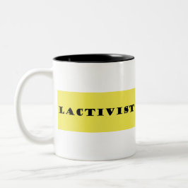 Caneca De Café Em Dois Tons ativista da lactação