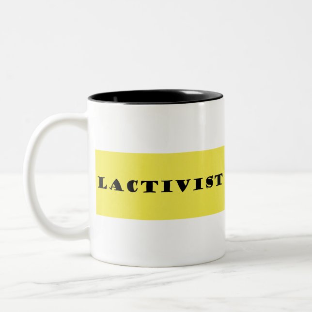 Caneca De Café Em Dois Tons ativista da lactação (Esquerda)