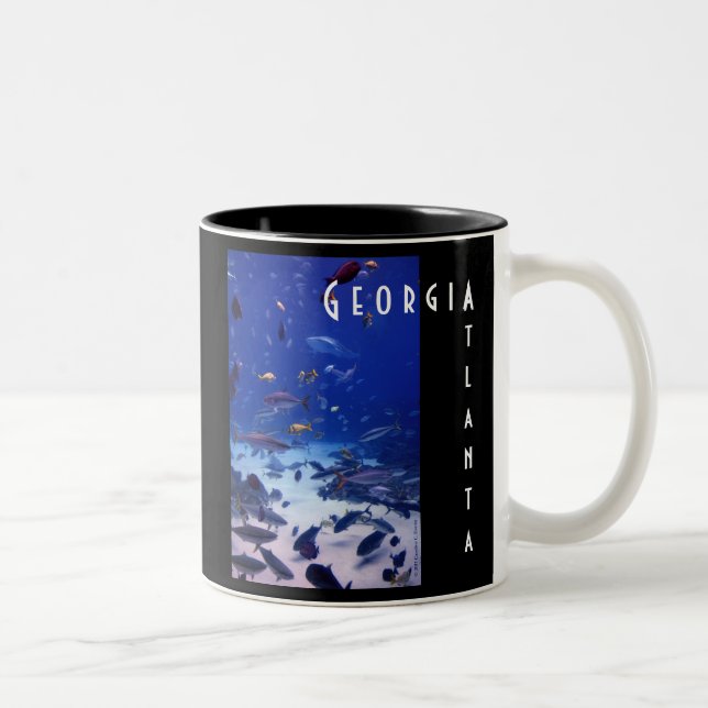 Caneca De Café Em Dois Tons Atlanta Geórgia (Direita)