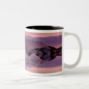 Caneca De Café Em Dois Tons Atlântico Norte, Islândia, Breioamerkurjokull