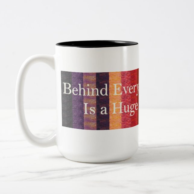 Caneca De Café Em Dois Tons Atrás de cada bom quilter (Esquerda)
