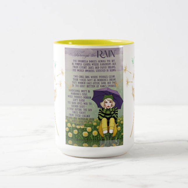 Caneca De Café Em Dois Tons Através da Chuva (refrigerante) (Centro)