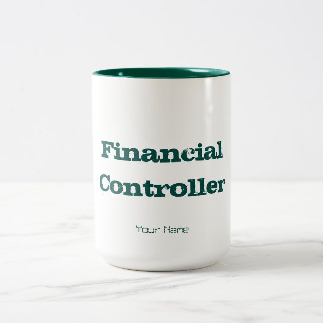 CANECA DE CAFÉ EM DOIS TONS "AUDITOR FINANCEIRO " (Centro)