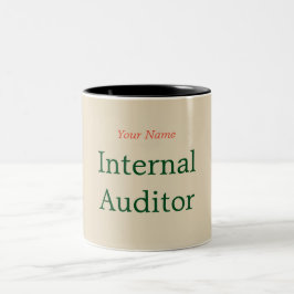 CANECA DE CAFÉ EM DOIS TONS "AUDITOR INTERNO "