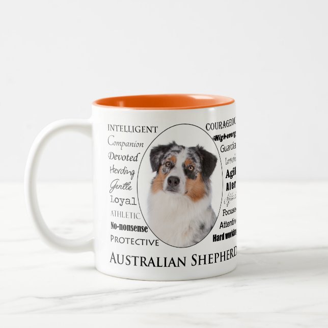 Caneca De Café Em Dois Tons Aussie Traits Mug (Esquerda)