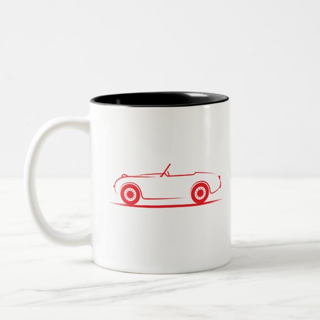 Caneca De Café Em Dois Tons Austin Healey Sprite Bugeye (Esquerda)