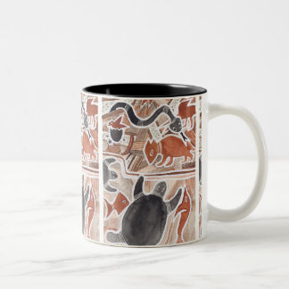 Caneca De Café Em Dois Tons Austrália Sonha Animais Turtle Cobra Mug