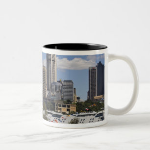 Caneca De Café Em Dois Tons Austrália, Sydney, Potts Point. Sydney Skyline.