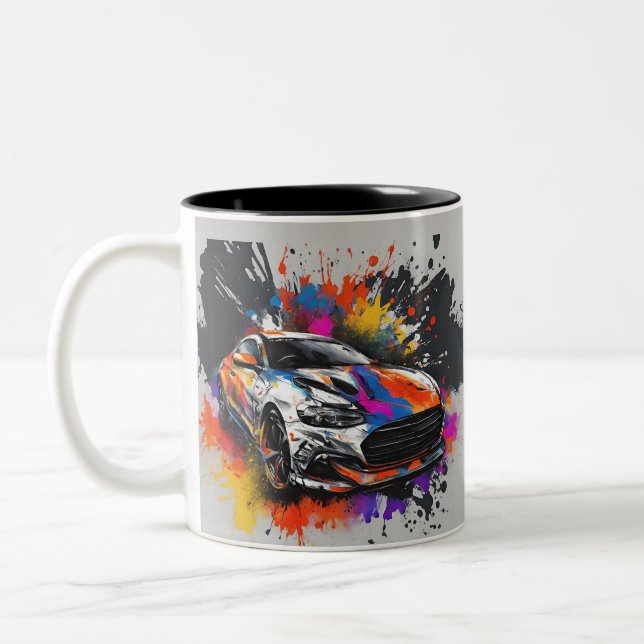 CANECA DE CAFÉ EM DOIS TONS AUTO CAR (Esquerda)