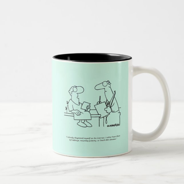 Caneca De Café Em Dois Tons Autodiagnóstico (Direita)
