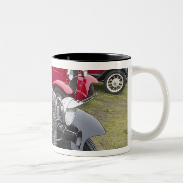 Caneca De Café Em Dois Tons Automóveis antigos de Ford (Direita)
