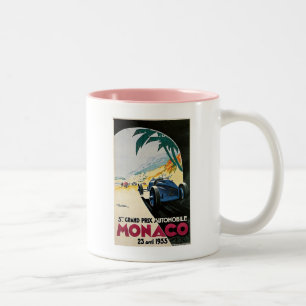 Caneca De Café Em Dois Tons Automóvel grande de Monaco Prix
