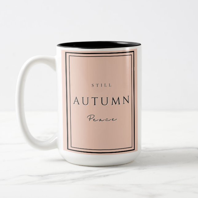 Caneca De Café Em Dois Tons Autumn Ainda Peace III Mug (Esquerda)