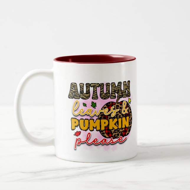 Caneca De Café Em Dois Tons Autumn Deixa Mug (Esquerda)