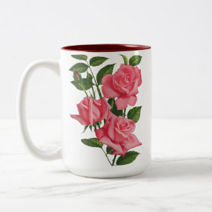 Caneca De Café Em Dois Tons Ave Maria Rosa Oradora Mug