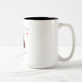 Caneca De Café Em Dois Tons Ave Nacional de Manitoba Mosquito Engraçado de Win