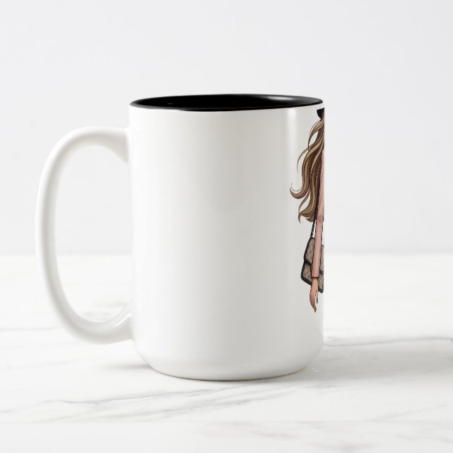 Caneca De Café Em Dois Tons aventais de cozinha POD design (Esquerda)
