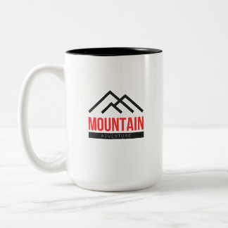 Caneca De Café Em Dois Tons Aventura de Montanha