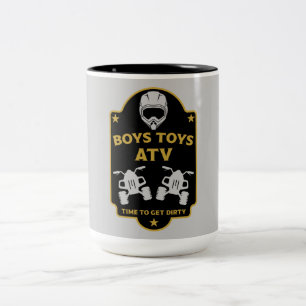 Caneca De Café Em Dois Tons Aventuras no Quad Atv