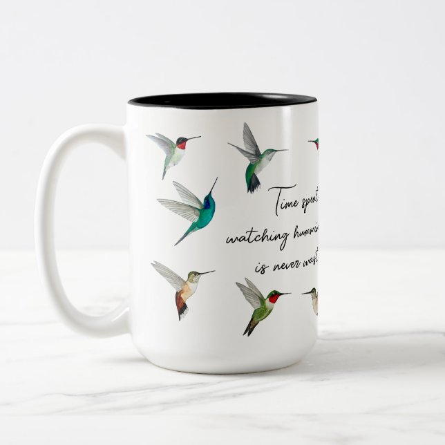 Caneca De Café Em Dois Tons Aves de capoeira da América do Norte (Esquerda)