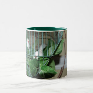 Caneca De Café Em Dois Tons Aves de Natal