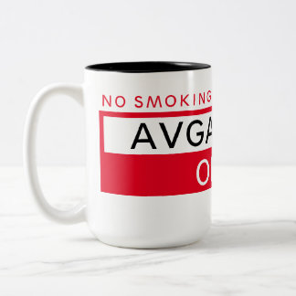 Caneca De Café Em Dois Tons avgas 100LL only Two-Tone Coffee Mug
