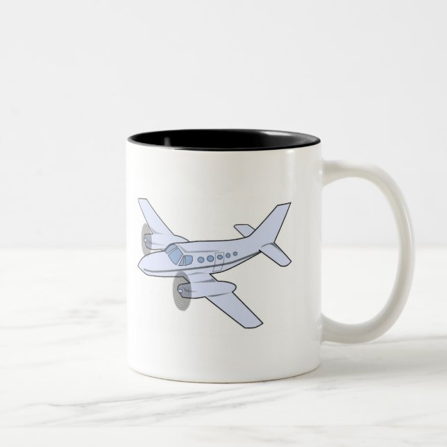 Caneca De Café Em Dois Tons Avião (Direita)