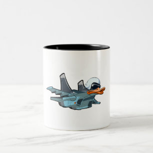 Caneca De Café Em Dois Tons Avião de animação