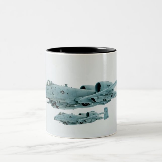 Caneca De Café Em Dois Tons Aviões A-10 (Centro)