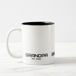 Caneca De Café Em Dois Tons Avô Estabeleceu Novo Presente para o Avô
