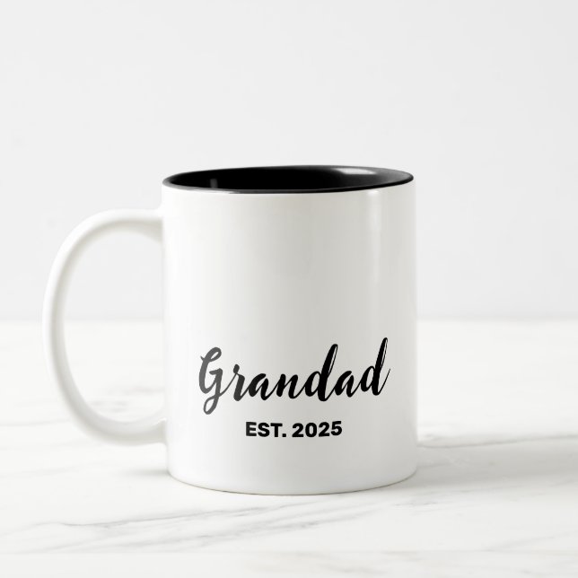 Caneca De Café Em Dois Tons Avô Fundado  (Esquerda)