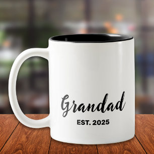 Caneca De Café Em Dois Tons Avô Fundado