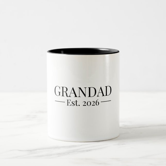 Caneca De Café Em Dois Tons Avô Fundado em 2026 (Centro)